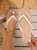 Plus Size Women Thong Sandals, Flat Beach Resort Casual Flip Flops,Slippers Women